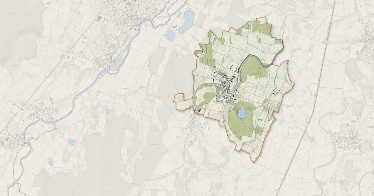 Portrait cartographique de Herbsheim : relief, eau, forêts, bâti et voies, calculés à partir des données de l'IGN