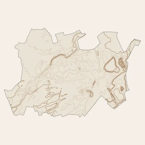 Holtzheim : courbes de niveau