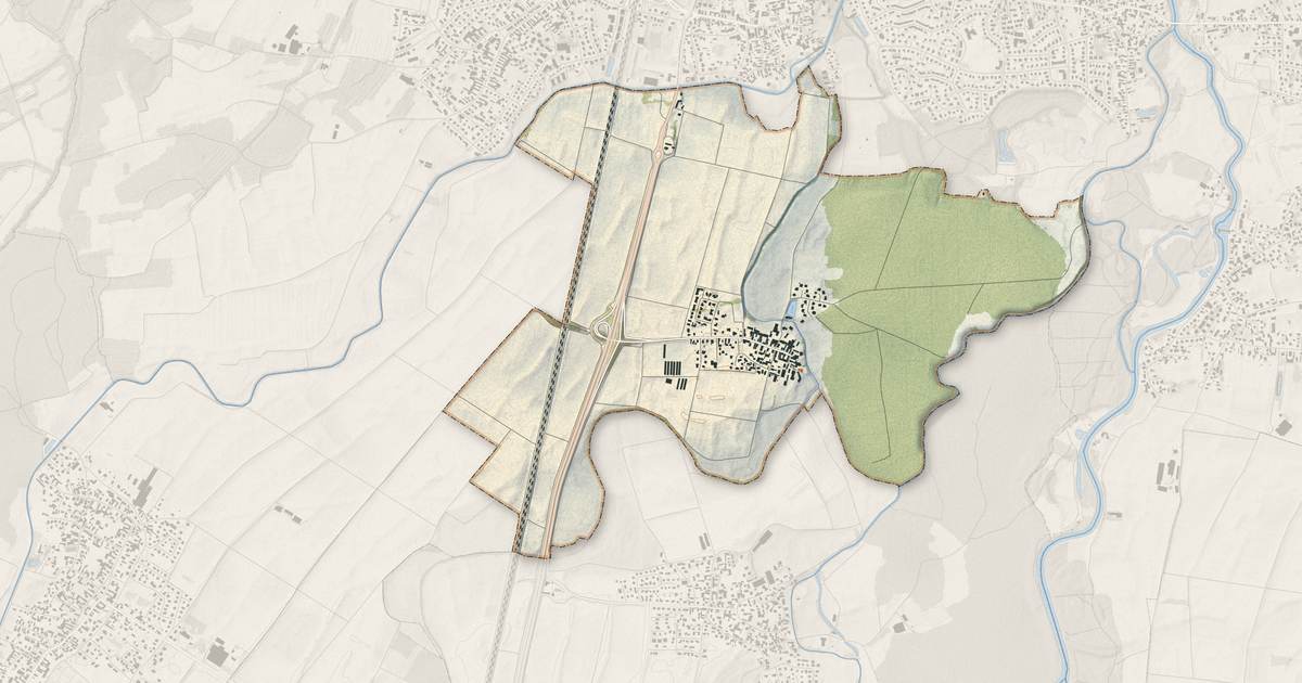 Portrait cartographique de Ichtratzheim : relief, eau, forêts, bâti et voies, calculés à partir des données de l'IGN
