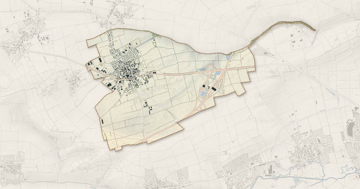 Portrait cartographique de Ittenheim : relief, eau, forêts, bâti et voies, calculés à partir des données de l'IGN