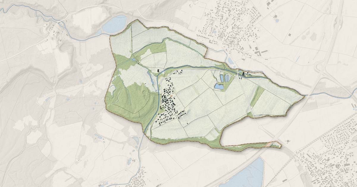 Portrait cartographique de Kauffenheim : relief, eau, forêts, bâti et voies, calculés à partir des données de l'IGN