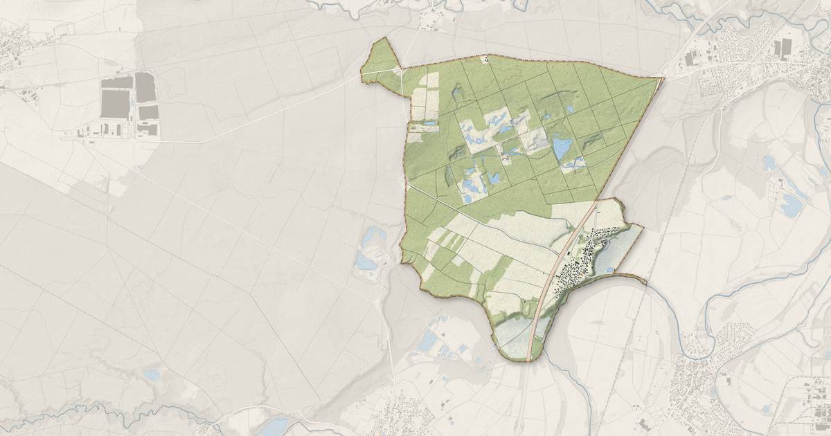 Portrait cartographique de Kesseldorf : relief, eau, forêts, bâti et voies, calculés à partir des données de l'IGN