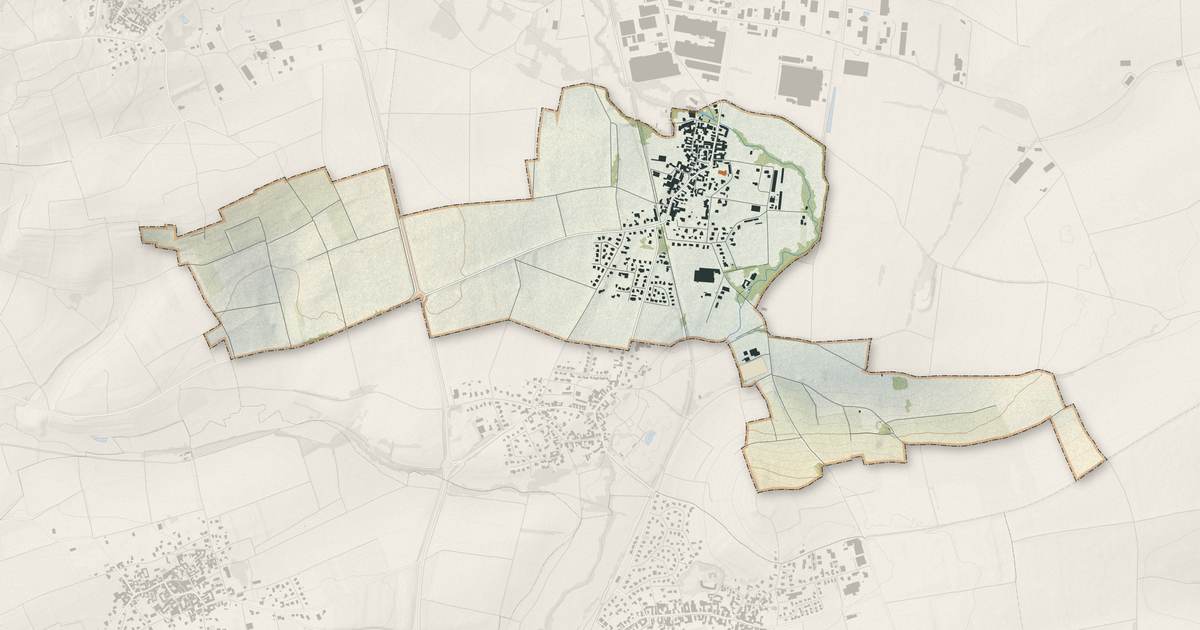 Portrait cartographique de Kirchheim : relief, eau, forêts, bâti et voies, calculés à partir des données de l'IGN