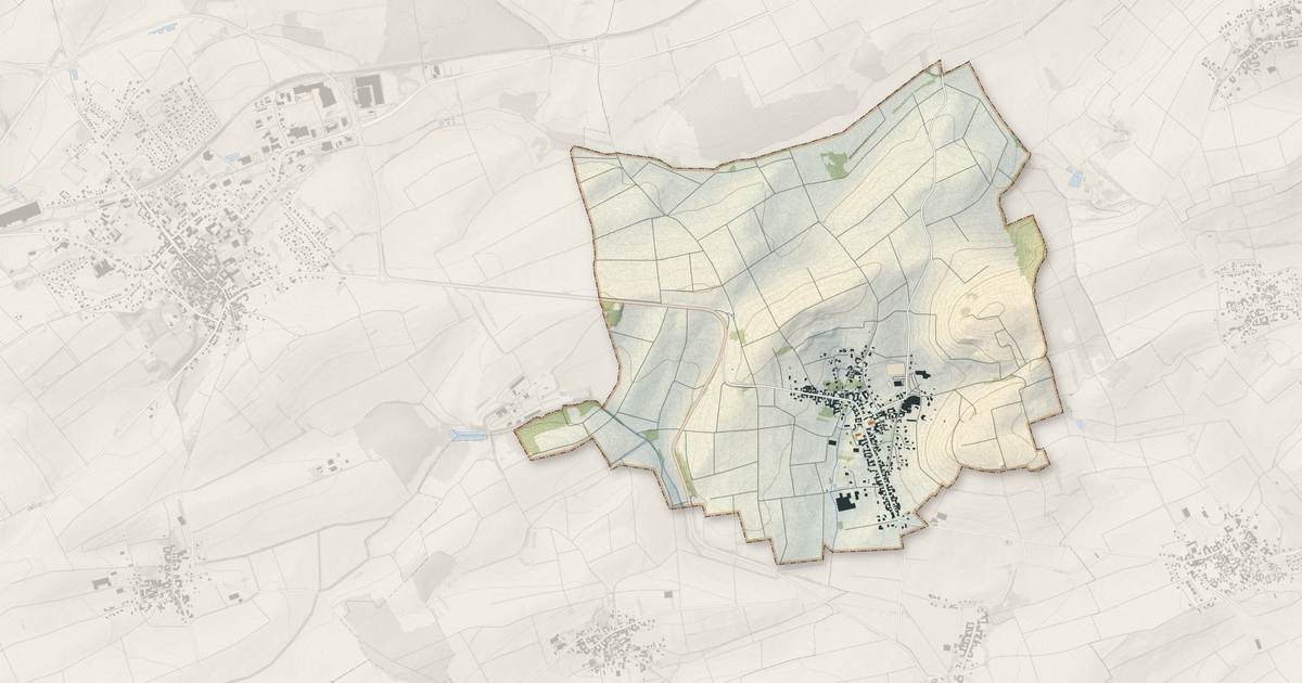 Portrait cartographique de Kirrwiller : relief, eau, forêts, bâti et voies, calculés à partir des données de l'IGN