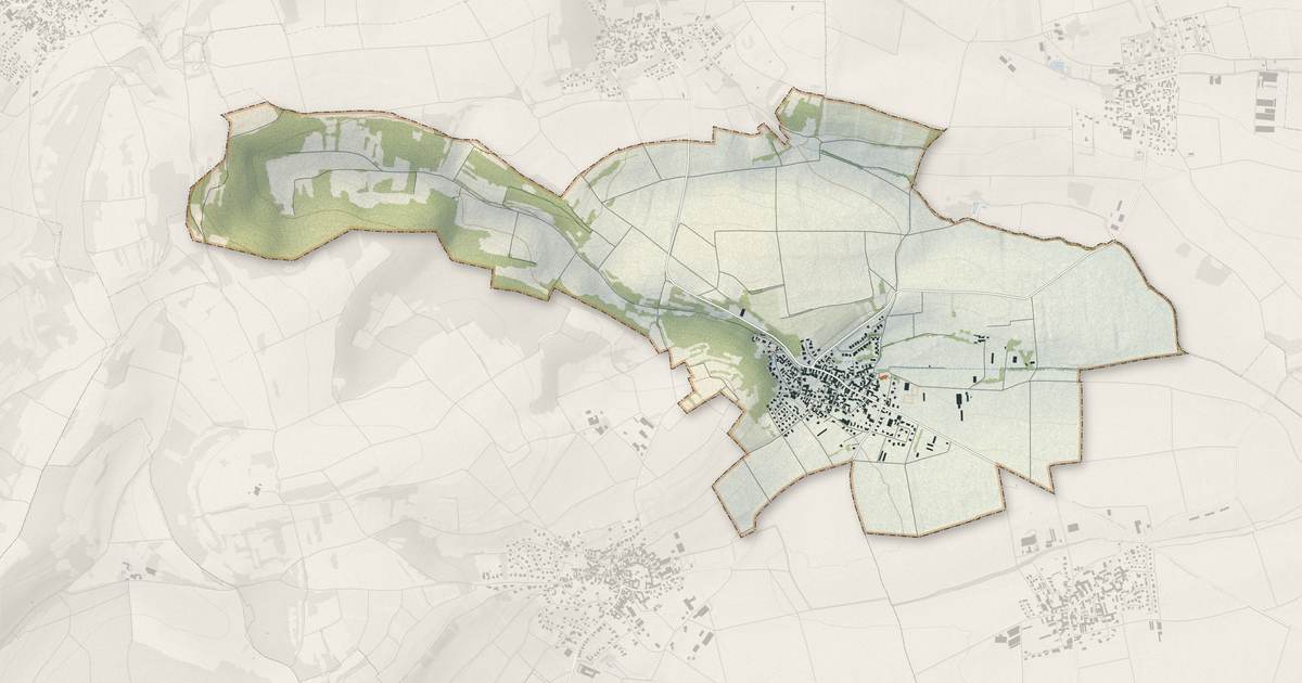 Portrait cartographique de Kuttolsheim : relief, eau, forêts, bâti et voies, calculés à partir des données de l'IGN