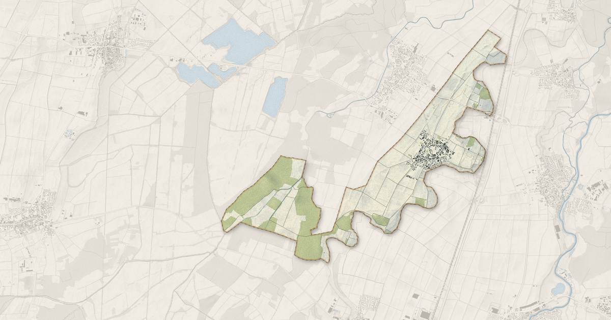 Portrait cartographique de Limersheim : relief, eau, forêts, bâti et voies, calculés à partir des données de l'IGN
