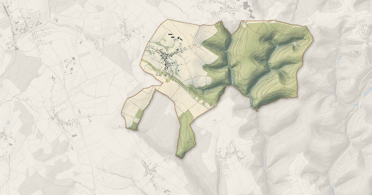 Portrait cartographique de Lohr : relief, eau, forêts, bâti et voies, calculés à partir des données de l'IGN