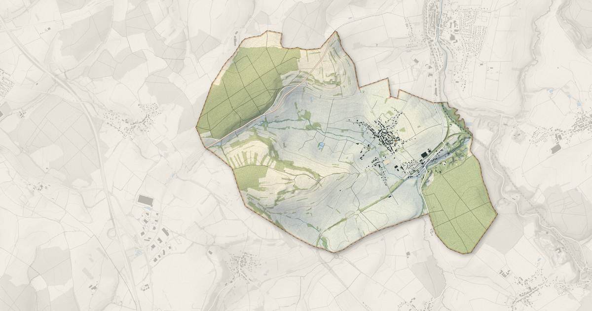 Portrait cartographique de Mackwiller : relief, eau, forêts, bâti et voies, calculés à partir des données de l'IGN