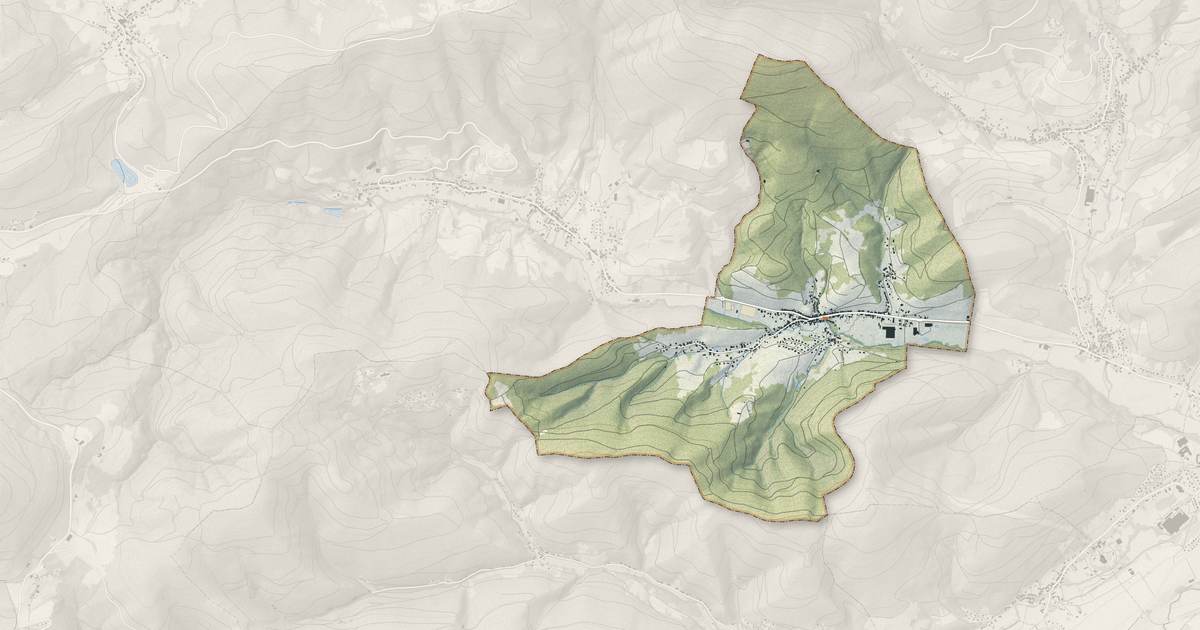 Portrait cartographique de Maisonsgoutte : relief, eau, forêts, bâti et voies, calculés à partir des données de l'IGN