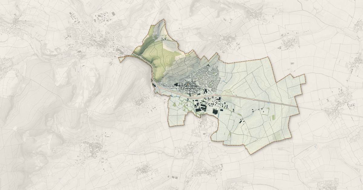 Portrait cartographique de Marlenheim : relief, eau, forêts, bâti et voies, calculés à partir des données de l'IGN