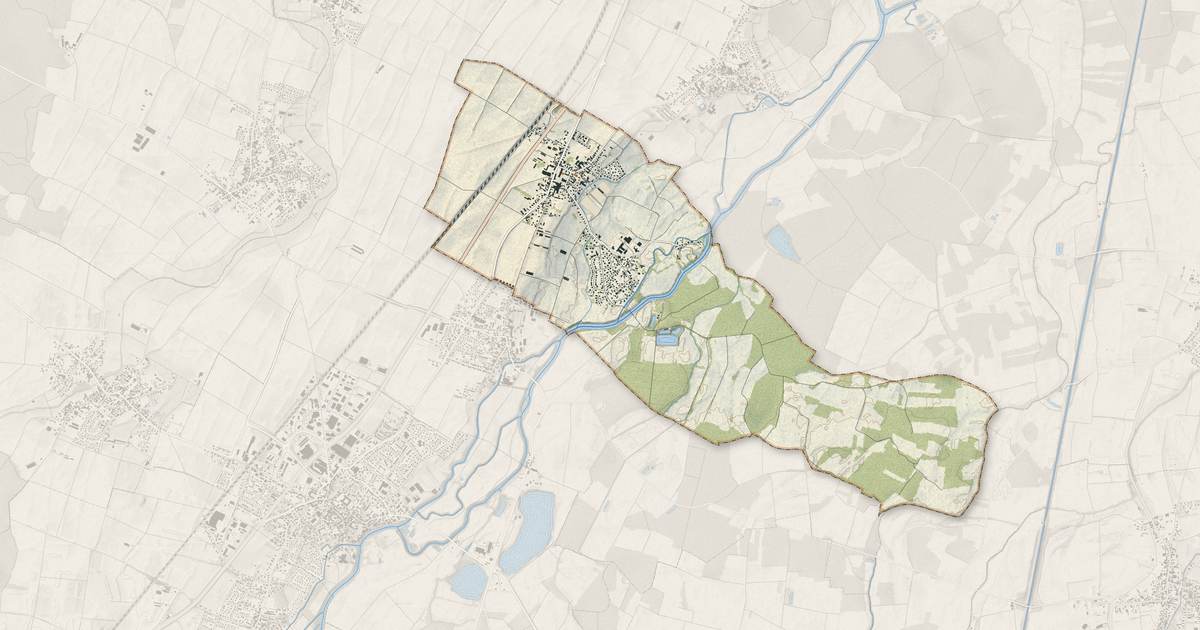 Portrait cartographique de Matzenheim : relief, eau, forêts, bâti et voies, calculés à partir des données de l'IGN