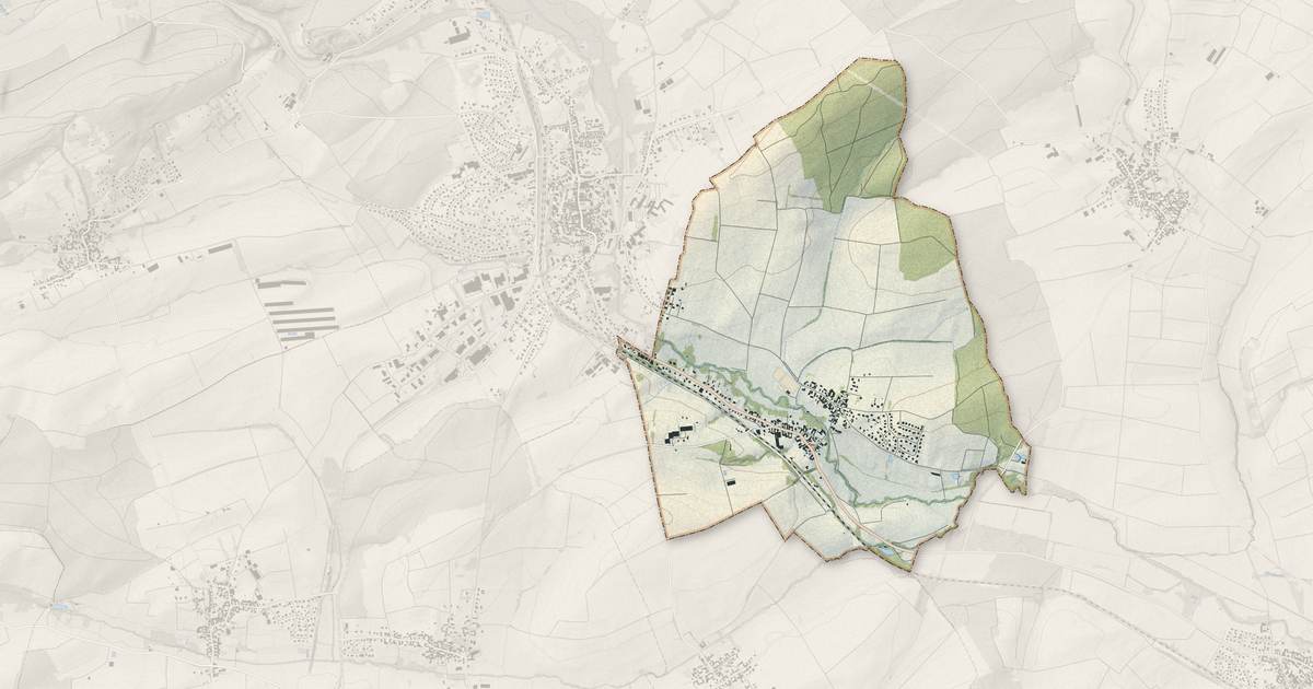 Portrait cartographique de Menchhoffen : relief, eau, forêts, bâti et voies, calculés à partir des données de l'IGN