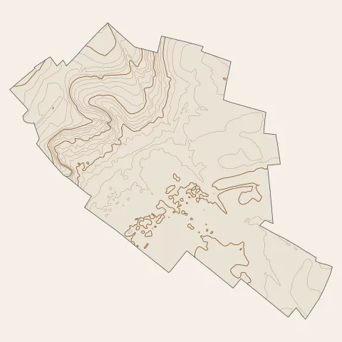 Mittelhausbergen : courbes de niveau
