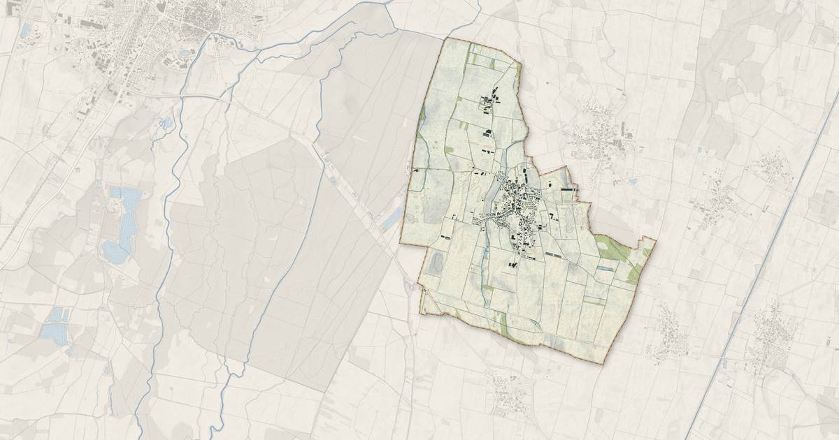Portrait cartographique de Mussig : relief, eau, forêts, bâti et voies, calculés à partir des données de l'IGN