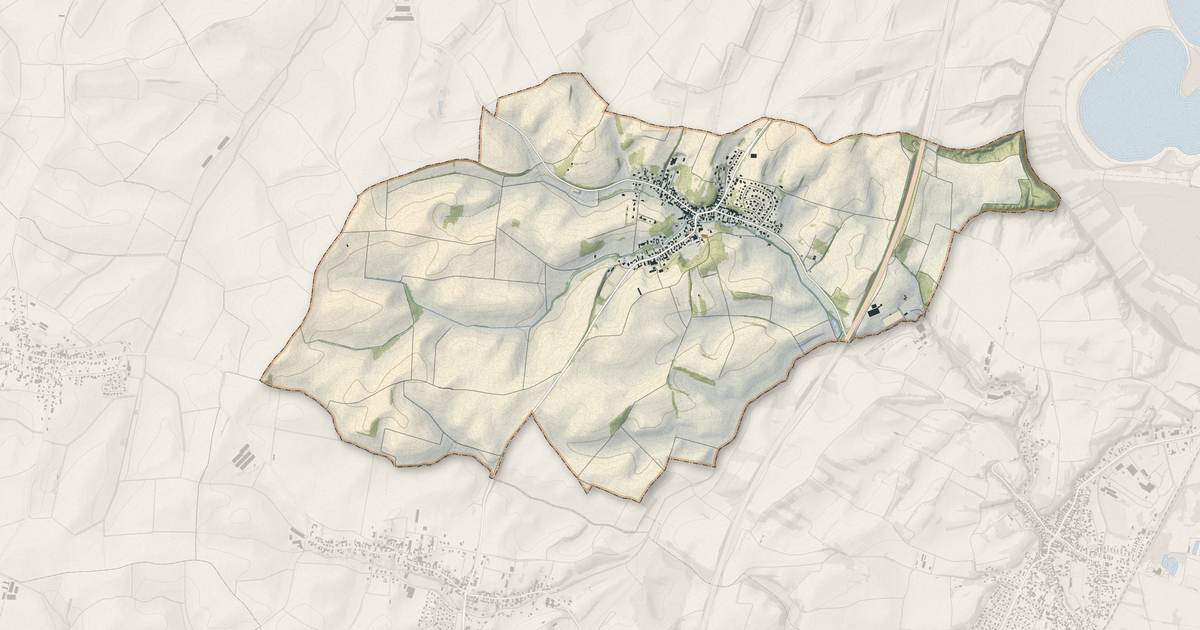 Portrait cartographique de Neewiller-près-Lauterbourg : relief, eau, forêts, bâti et voies, calculés à partir des données de l'IGN