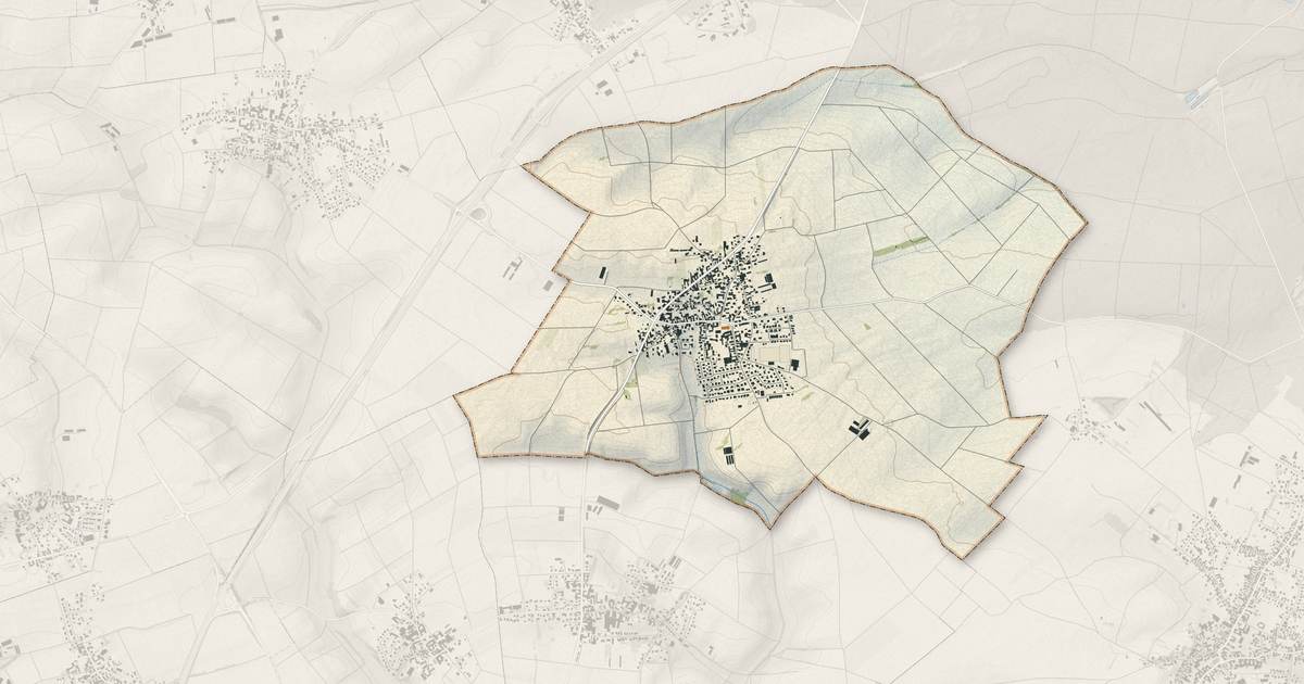 Portrait cartographique de Niederschaeffolsheim : relief, eau, forêts, bâti et voies, calculés à partir des données de l'IGN