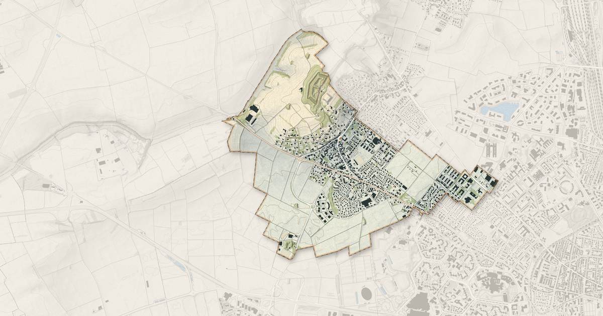 Portrait cartographique de Oberhausbergen : relief, eau, forêts, bâti et voies, calculés à partir des données de l'IGN
