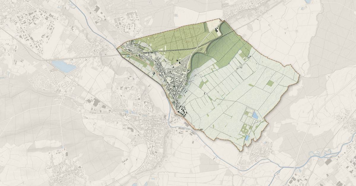 Portrait cartographique de Oberhoffen-sur-Moder : relief, eau, forêts, bâti et voies, calculés à partir des données de l'IGN