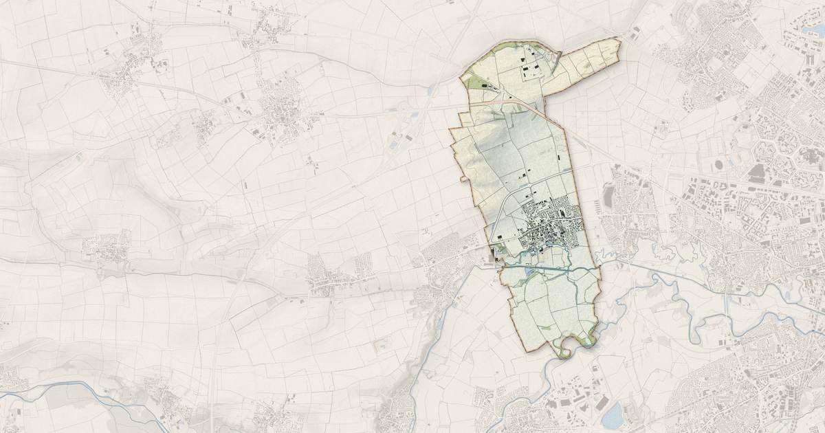 Portrait cartographique de Oberschaeffolsheim : relief, eau, forêts, bâti et voies, calculés à partir des données de l'IGN