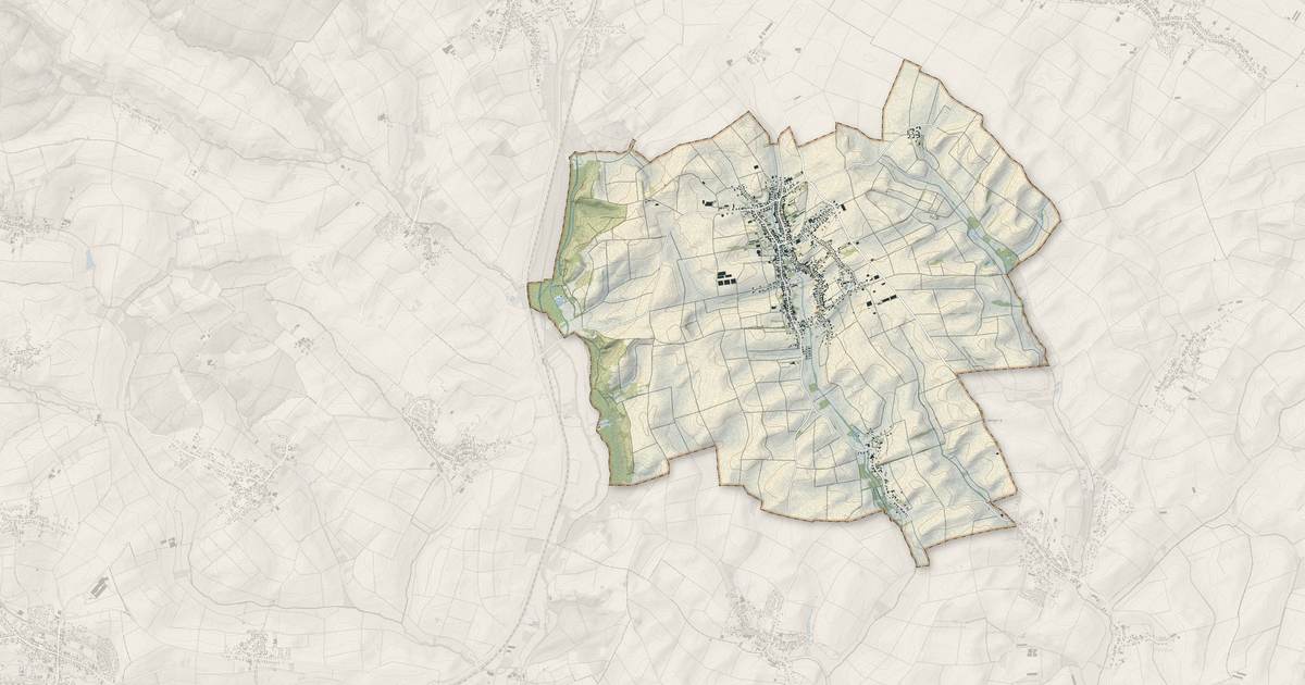 Portrait cartographique de Seebach : relief, eau, forêts, bâti et voies, calculés à partir des données de l'IGN