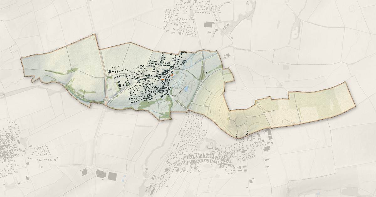 Portrait cartographique de Odratzheim : relief, eau, forêts, bâti et voies, calculés à partir des données de l'IGN