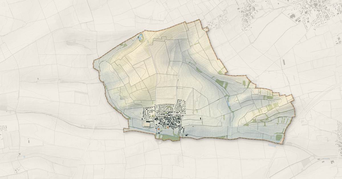 Portrait cartographique de Osthoffen : relief, eau, forêts, bâti et voies, calculés à partir des données de l'IGN