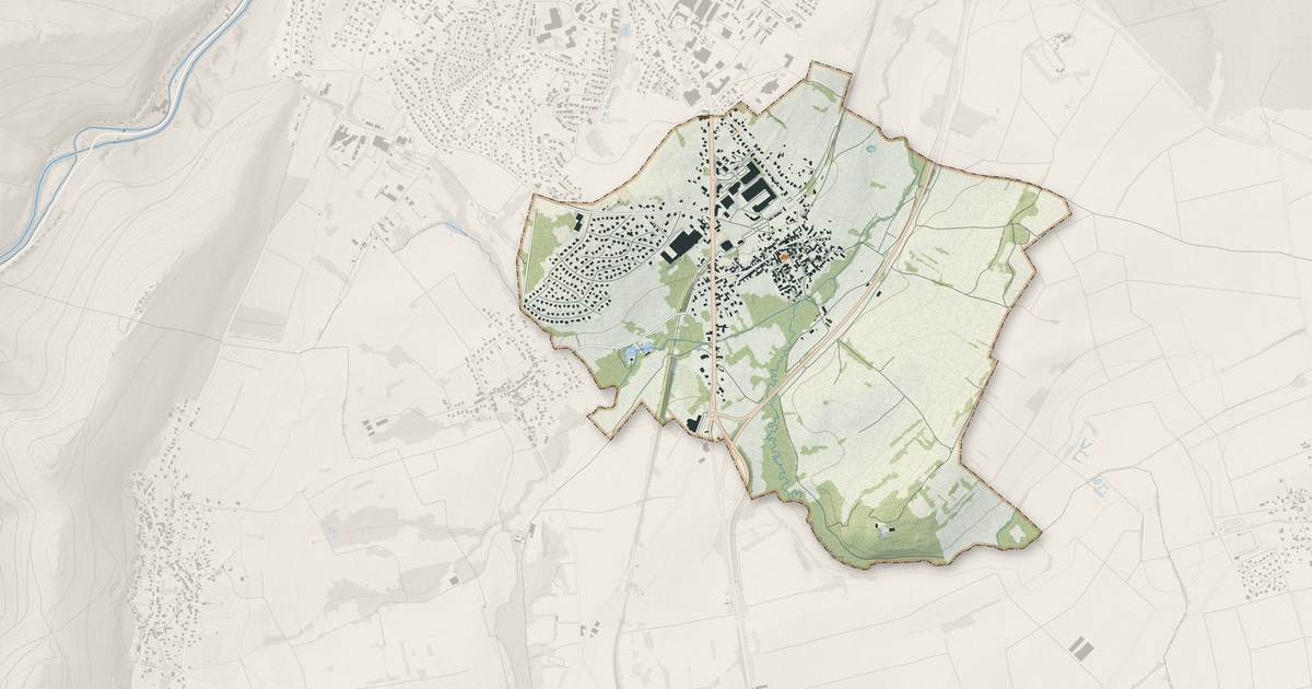 Portrait cartographique de Otterswiller : relief, eau, forêts, bâti et voies, calculés à partir des données de l'IGN