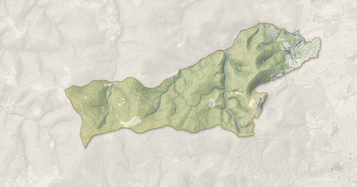 Portrait cartographique de Ottrott : relief, eau, forêts, bâti et voies, calculés à partir des données de l'IGN