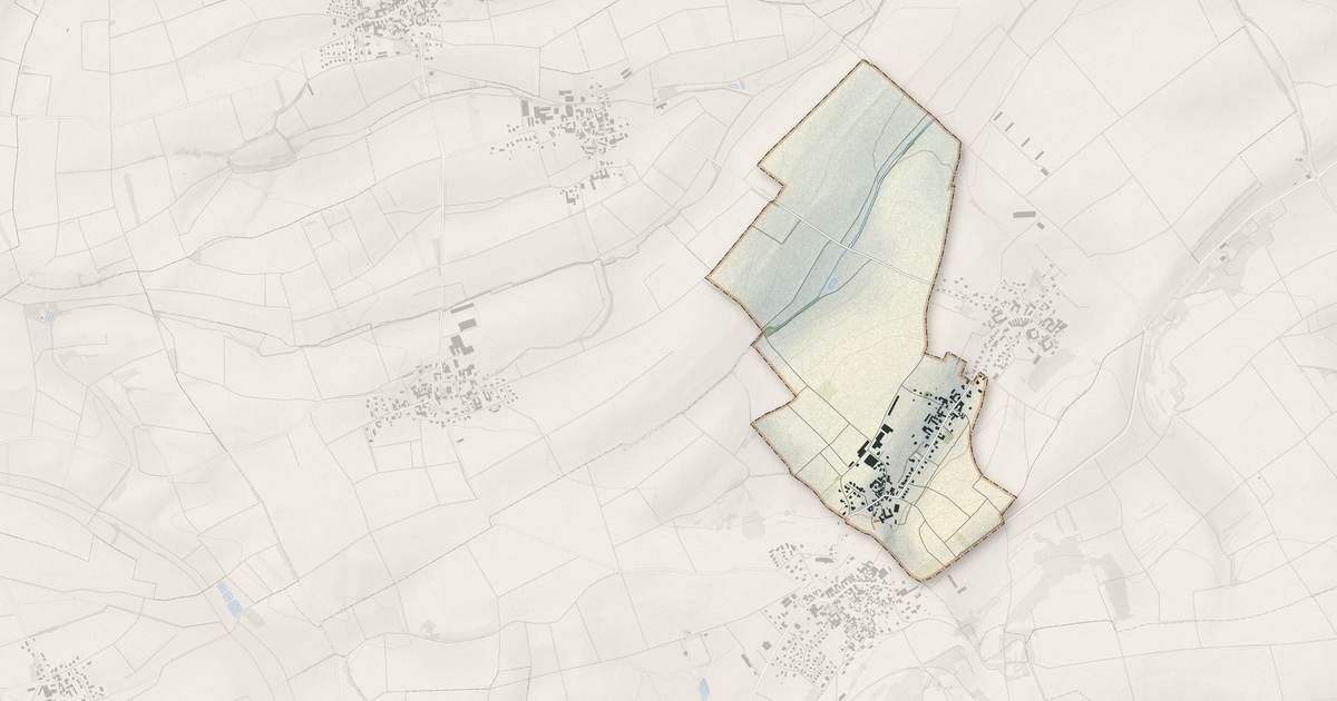 Portrait cartographique de Rangen : relief, eau, forêts, bâti et voies, calculés à partir des données de l'IGN