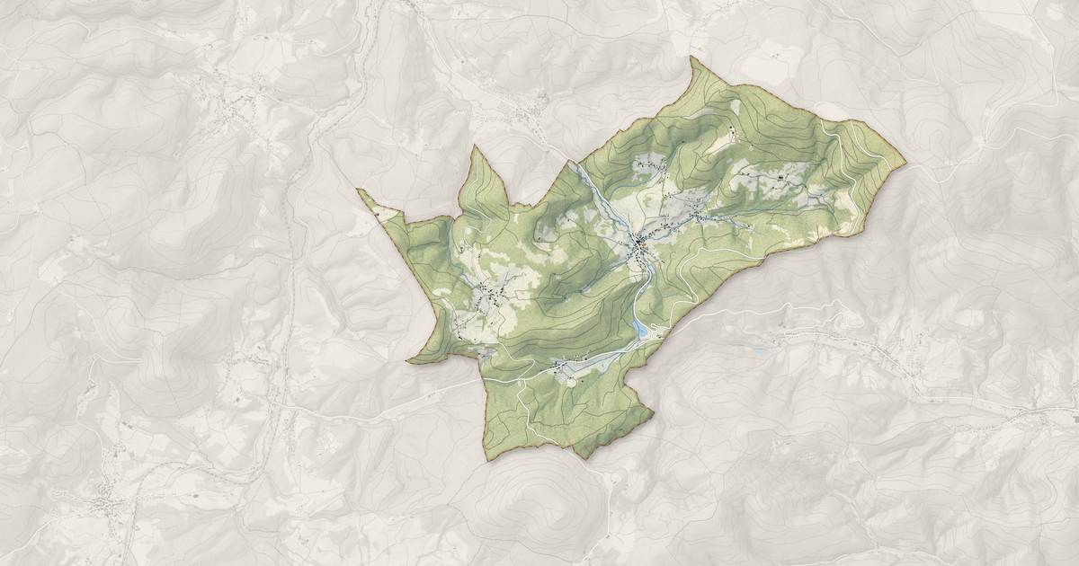 Portrait cartographique de Ranrupt : relief, eau, forêts, bâti et voies, calculés à partir des données de l'IGN