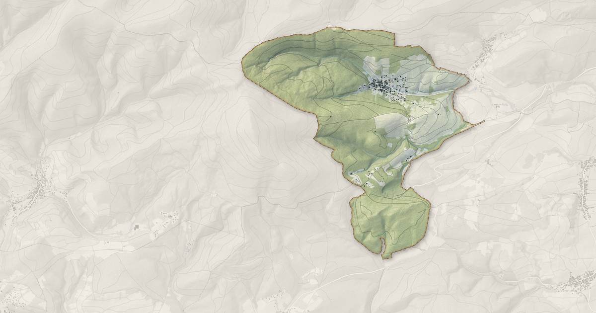 Portrait cartographique de Reichsfeld : relief, eau, forêts, bâti et voies, calculés à partir des données de l'IGN