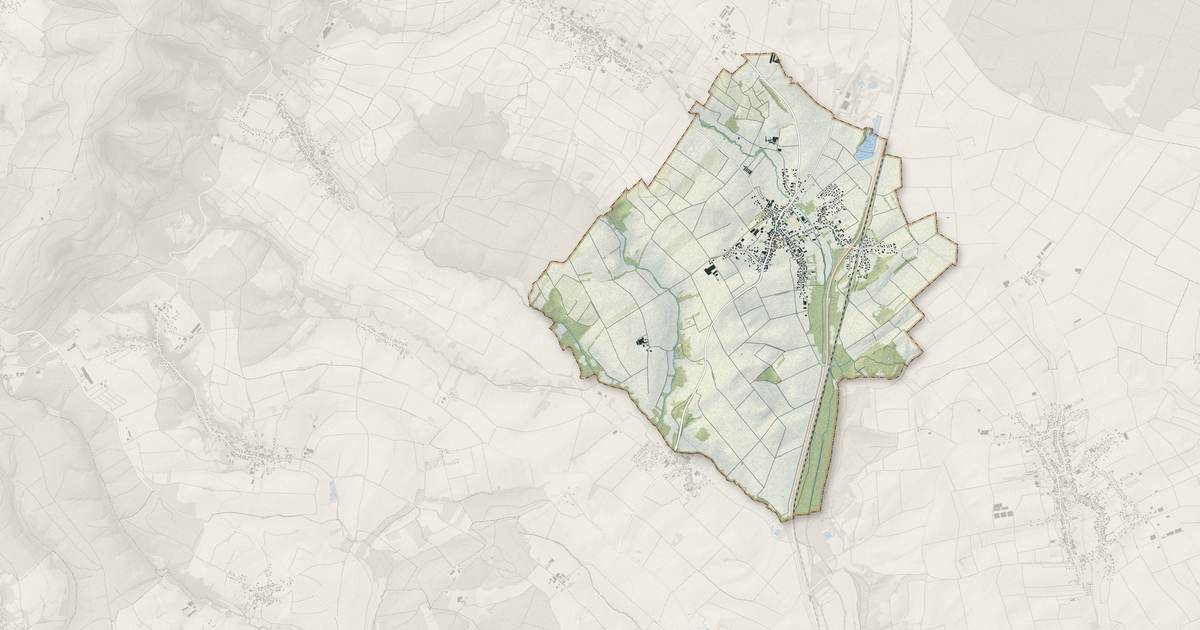 Portrait cartographique de Riedseltz : relief, eau, forêts, bâti et voies, calculés à partir des données de l'IGN