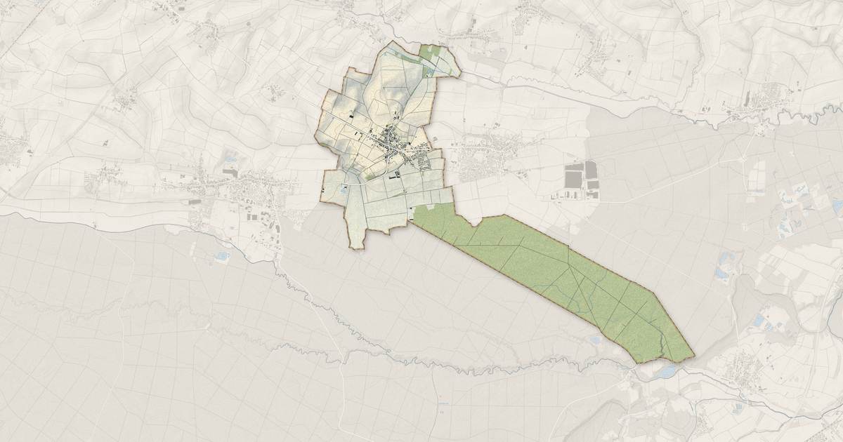 Portrait cartographique de Rittershoffen : relief, eau, forêts, bâti et voies, calculés à partir des données de l'IGN