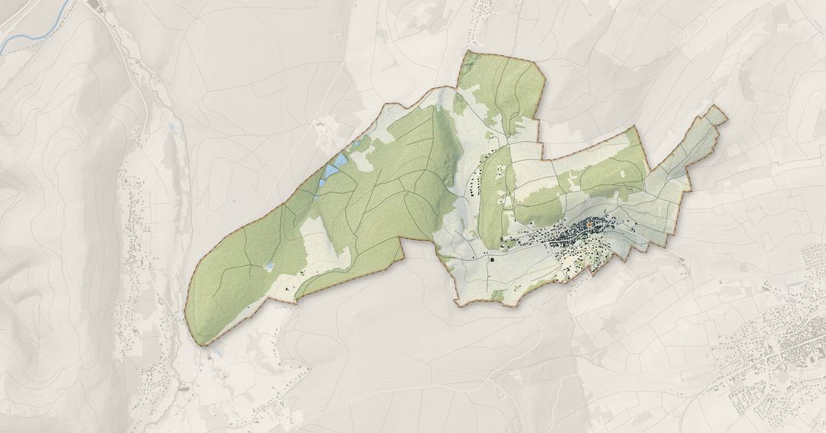 Portrait cartographique de Rosenwiller : relief, eau, forêts, bâti et voies, calculés à partir des données de l'IGN