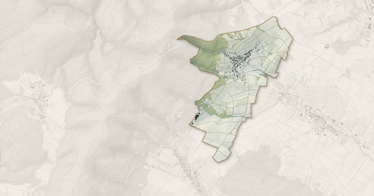 Portrait cartographique de Rott : relief, eau, forêts, bâti et voies, calculés à partir des données de l'IGN