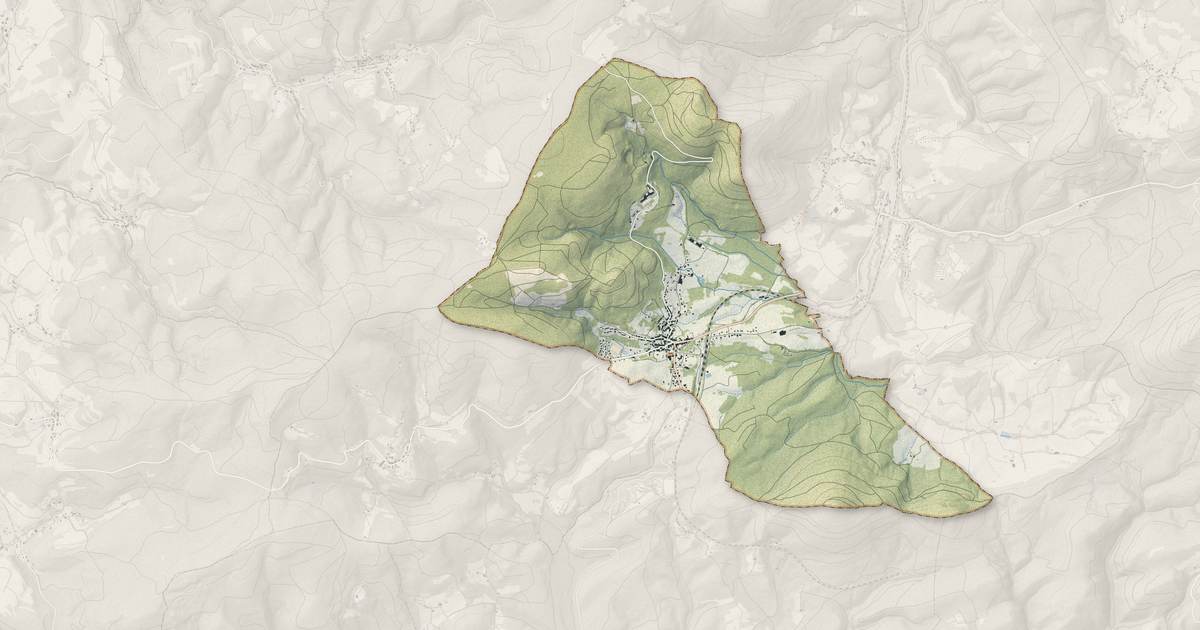 Portrait cartographique de Saales : relief, eau, forêts, bâti et voies, calculés à partir des données de l'IGN