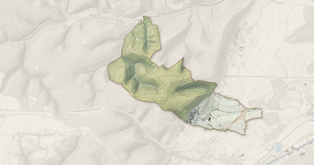 Portrait cartographique de Saint-Jean-Saverne : relief, eau, forêts, bâti et voies, calculés à partir des données de l'IGN