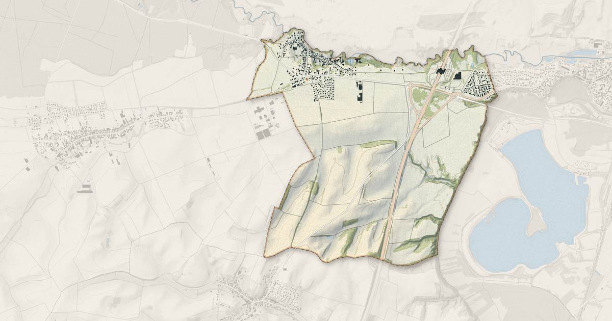 Portrait cartographique de Scheibenhard : relief, eau, forêts, bâti et voies, calculés à partir des données de l'IGN