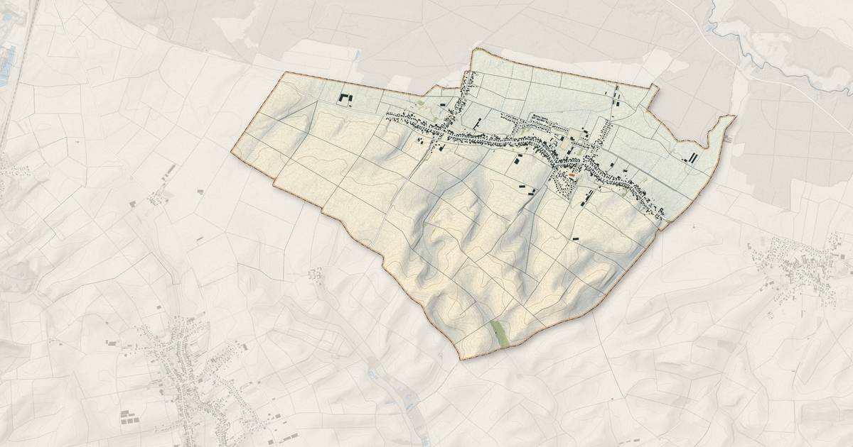 Portrait cartographique de Schleithal : relief, eau, forêts, bâti et voies, calculés à partir des données de l'IGN