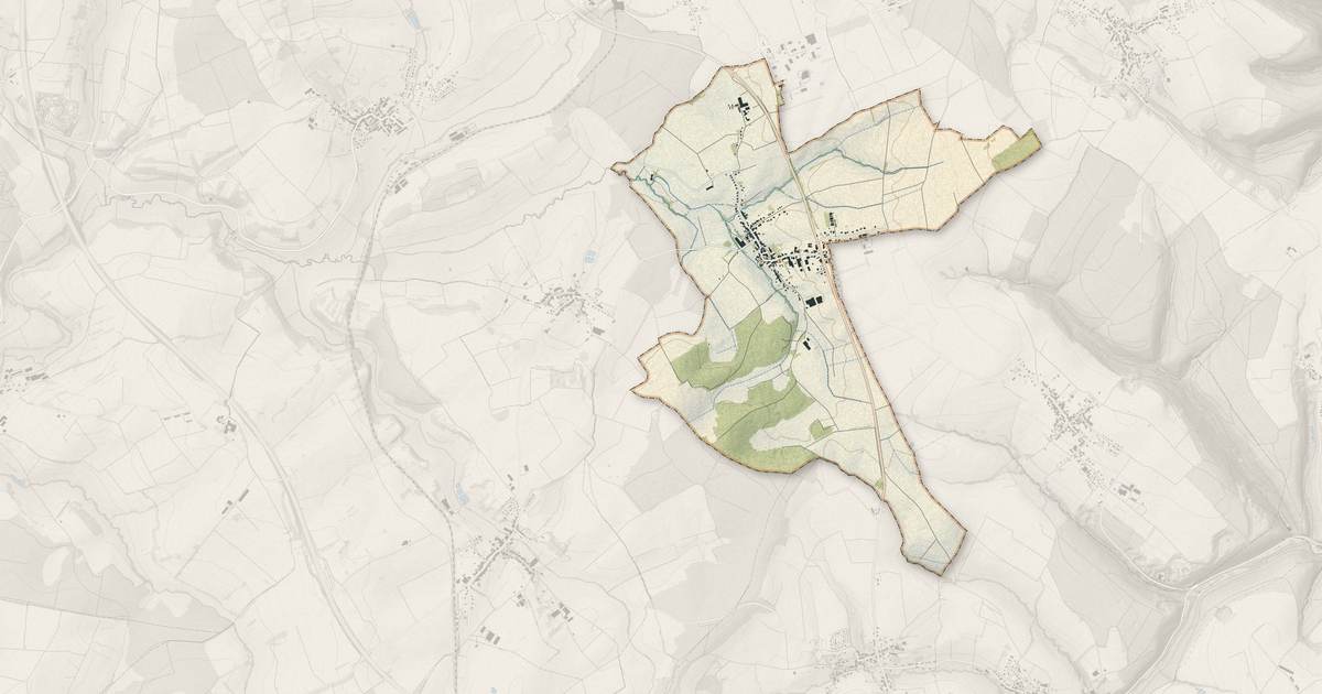 Portrait cartographique de Siewiller : relief, eau, forêts, bâti et voies, calculés à partir des données de l'IGN
