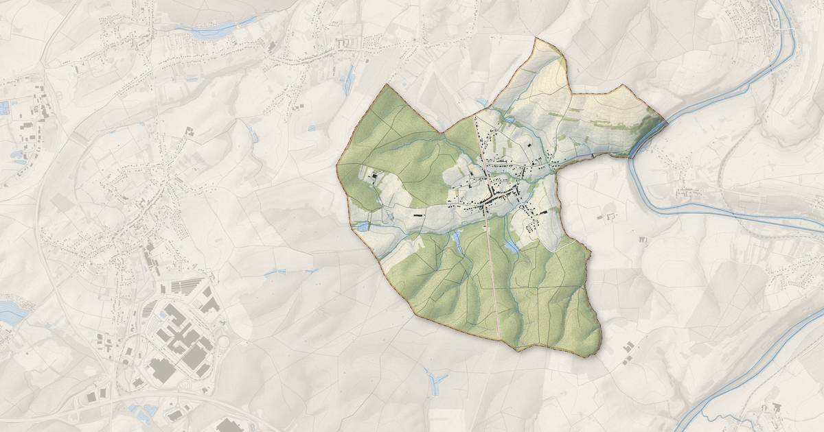 Portrait cartographique de Siltzheim : relief, eau, forêts, bâti et voies, calculés à partir des données de l'IGN
