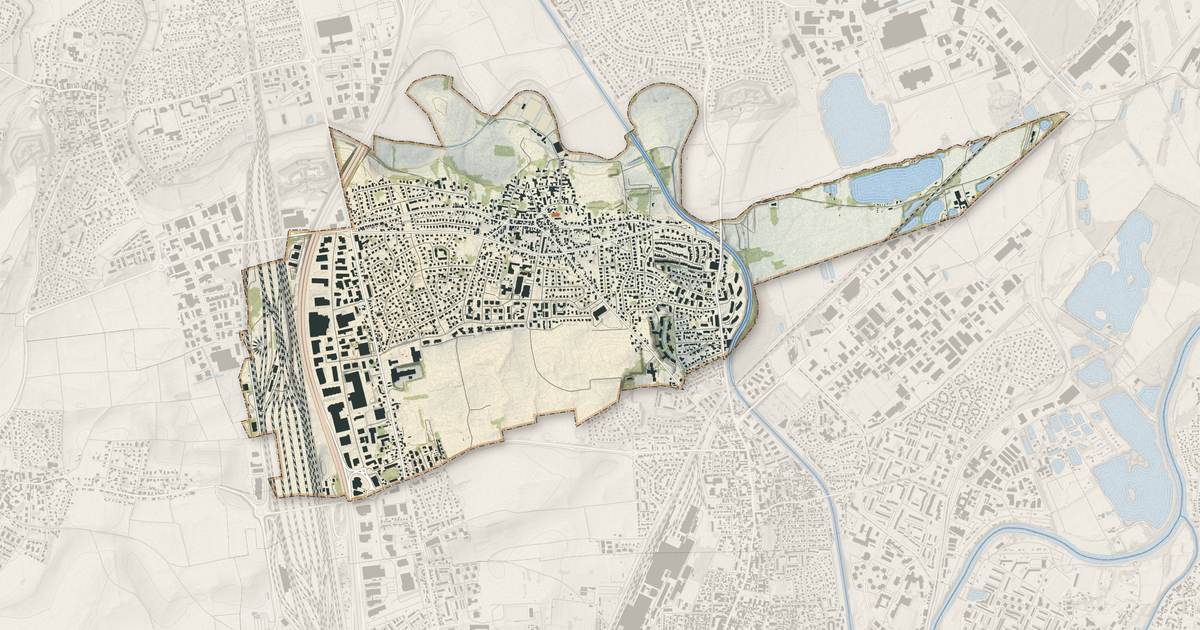Portrait cartographique de Souffelweyersheim : relief, eau, forêts, bâti et voies, calculés à partir des données de l'IGN