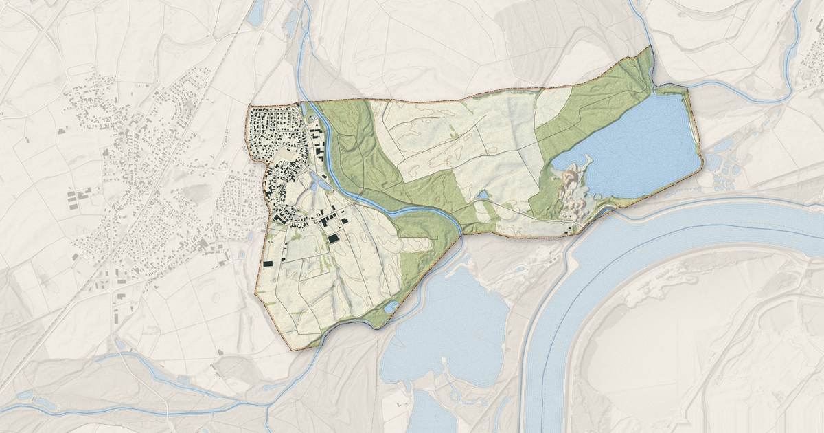 Portrait cartographique de Stattmatten : relief, eau, forêts, bâti et voies, calculés à partir des données de l'IGN