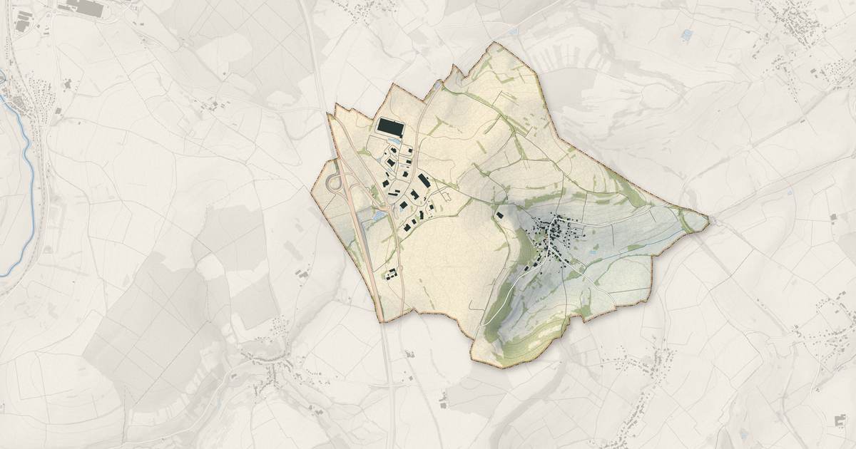 Portrait cartographique de Thal-Drulingen : relief, eau, forêts, bâti et voies, calculés à partir des données de l'IGN