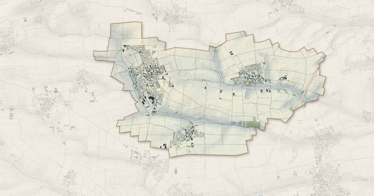 Portrait cartographique de Truchtersheim : relief, eau, forêts, bâti et voies, calculés à partir des données de l'IGN