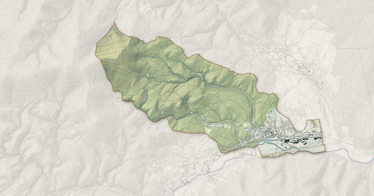 Portrait cartographique de Urmatt : relief, eau, forêts, bâti et voies, calculés à partir des données de l'IGN