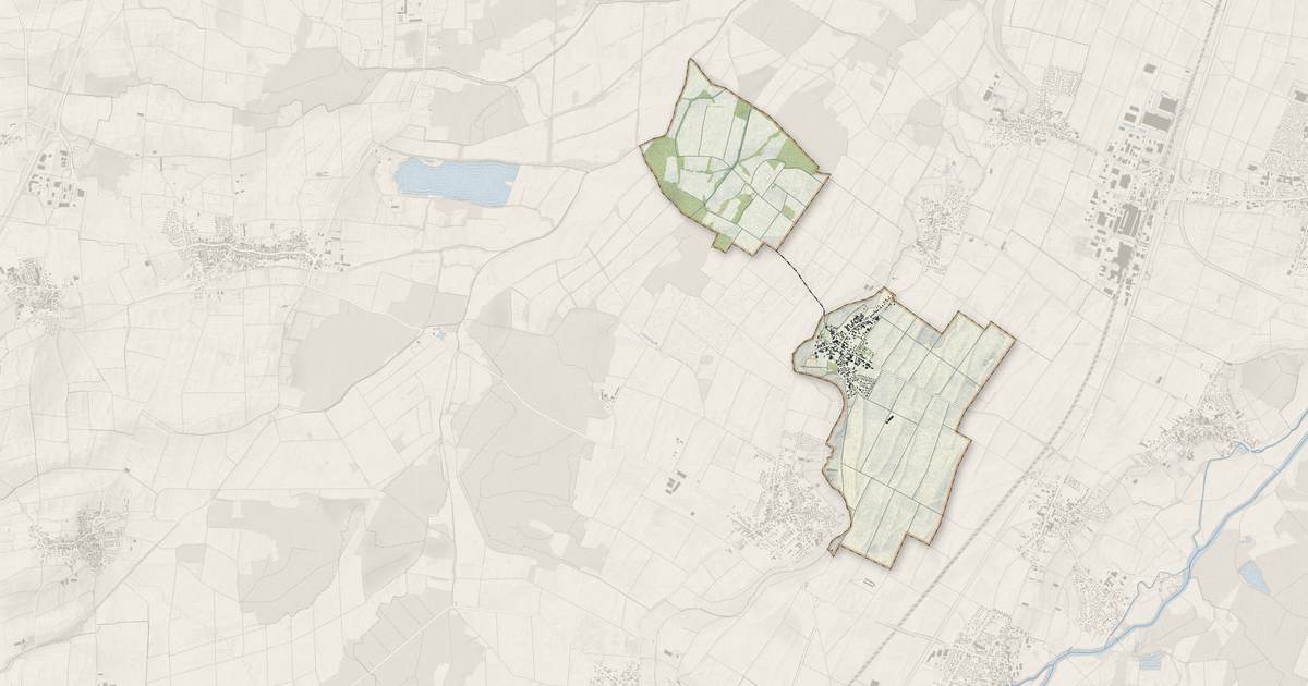 Portrait cartographique de Uttenheim : relief, eau, forêts, bâti et voies, calculés à partir des données de l'IGN