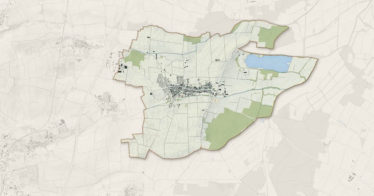 Portrait cartographique de Valff : relief, eau, forêts, bâti et voies, calculés à partir des données de l'IGN