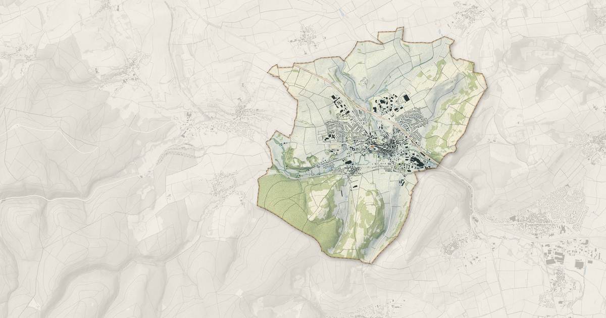 Portrait cartographique de Wasselonne : relief, eau, forêts, bâti et voies, calculés à partir des données de l'IGN