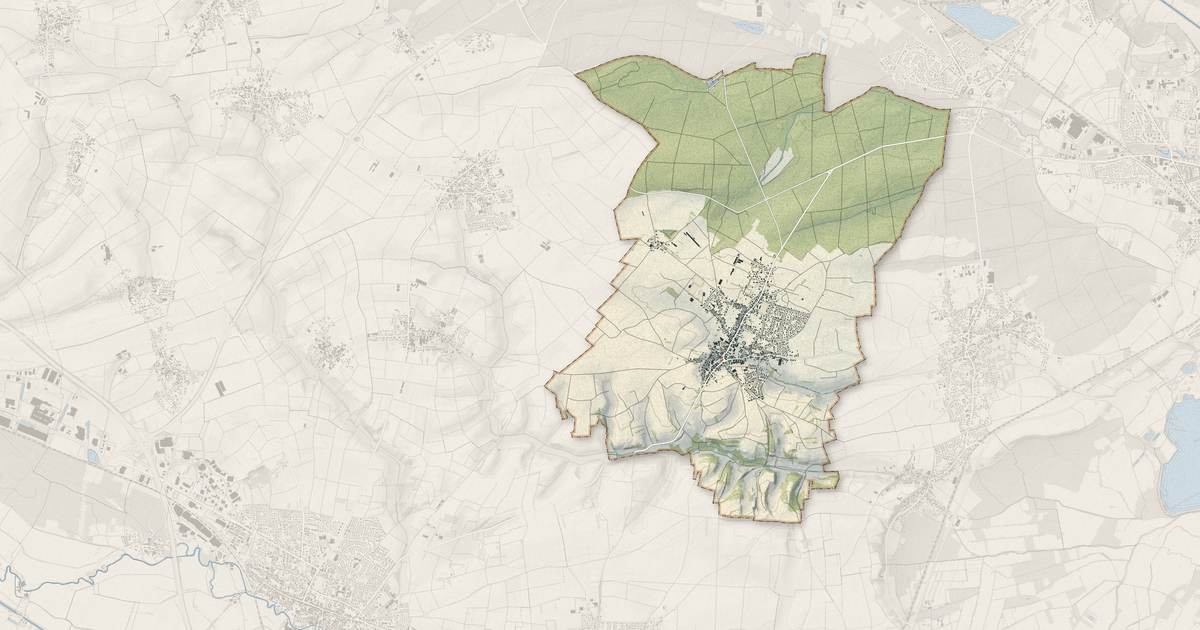 Portrait cartographique de Weitbruch : relief, eau, forêts, bâti et voies, calculés à partir des données de l'IGN